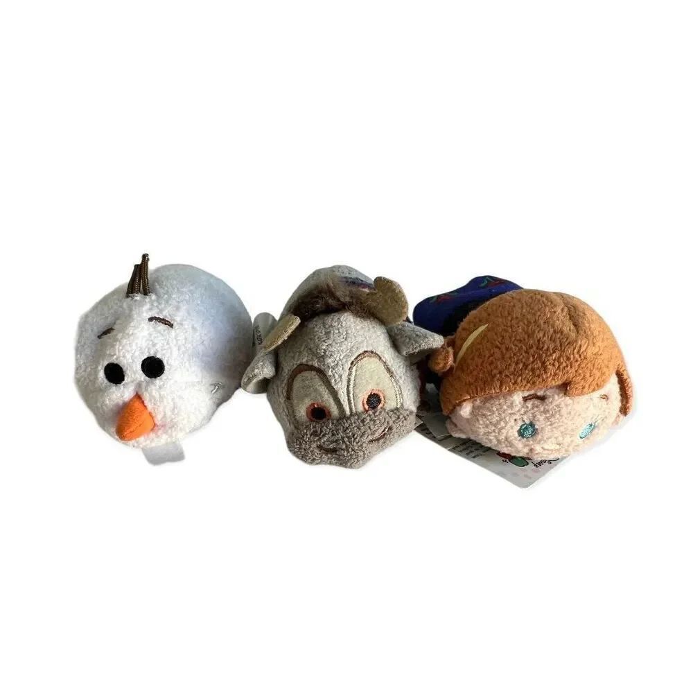 Disney Frozen Olaf Anna Sven 3” Tsum Tsum Cuties Mini Plush Toys